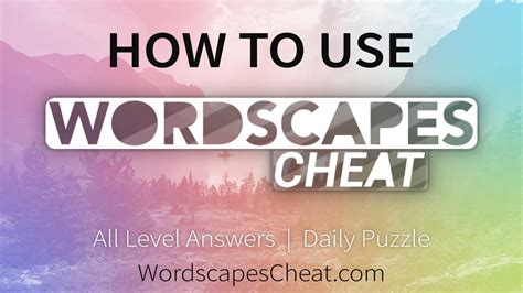 wordscapes cheat